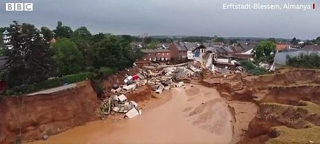 Drone Görüntüleriyle Almanya'daki Sel Felaketti