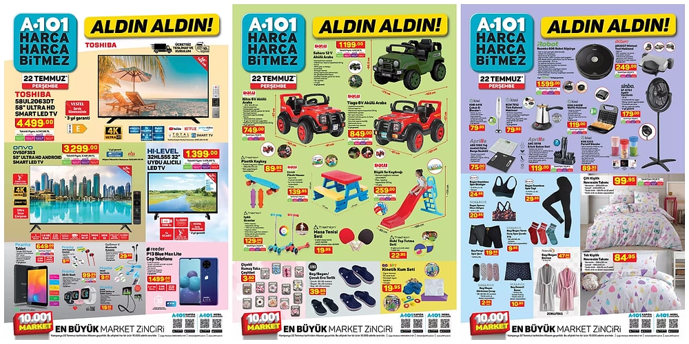 22 Temmuz 2021 A101 Aldın Aldın Kataloğu