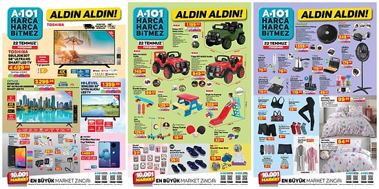 22 Temmuz 2021 A101 Aldın Aldın Kataloğu
