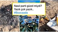 Bozcaada Belediyesi Tüm Çöplerini Gece Parti Yaptıkları Plajda Bırakıp Şezlongları Kıran Kişilere İsyan Etti!