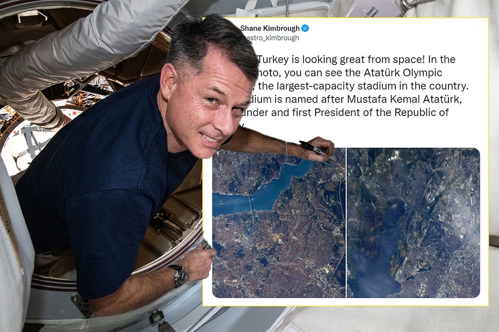 Çektiği Fotoğraflarla Ünlü NASA Astronotundan Atatürk'lü Paylaşım