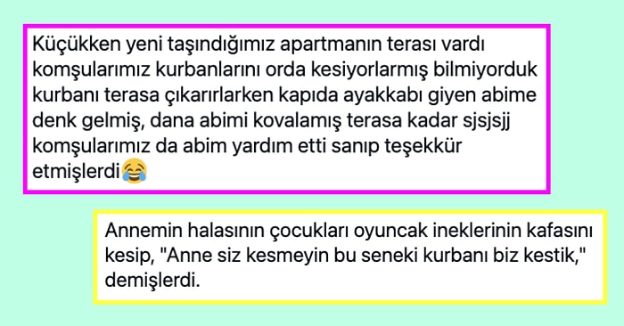 Kurban Bayramı'nda Yaşadıkları En Komik Anıyı Anlatırken Hepimize Kahkaha Attıran Takipçilerimiz