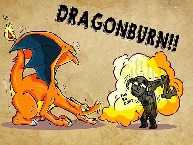 5. Dragonborn'un başa çıkamayacağı tek ejderha: Charizard.