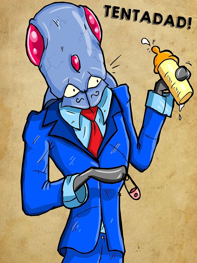 7. Bu Tentacool kendini Octodad olarak buluvermiş, doğrusunu söylemek gerekirse çok da yakışmış!