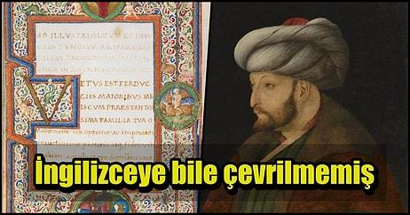 Bir Rönesans Şairinin Fatih Sultan Mehmet Hakkında Beş Bin Dizelik Şiir Yazdığını Biliyor muydunuz?