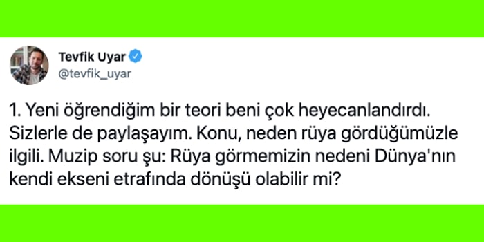 Neden Rüya Gördüğümüzle İlgili Ortaya İlginç Bir Teori Atan Kullanıcının Söyledikleri Beyninizi Yakacak