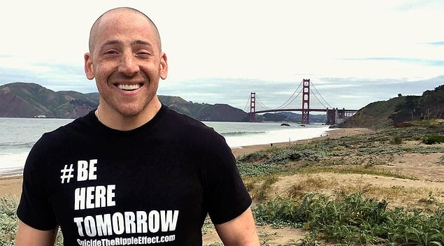 İntihar ettikten sonra mucizevi şekilde kurtulan Kevin Hines şu anda intihar önleme konuşmacısı ve aktivist.