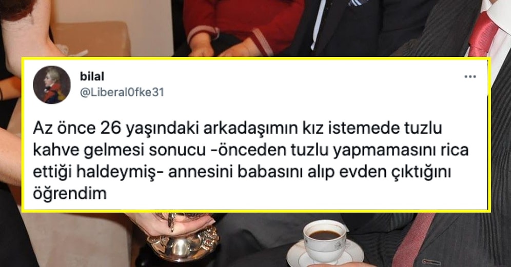 Kız İstemede Kahvesi Tuzlu Gelince Ailesini Alıp Evi Terk Eden Damat Sosyal Medyayı İkiye Böldü