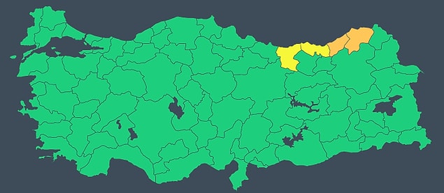 Meteoroloji, Rize ve Artvin için turuncu uyarıda bulundu.