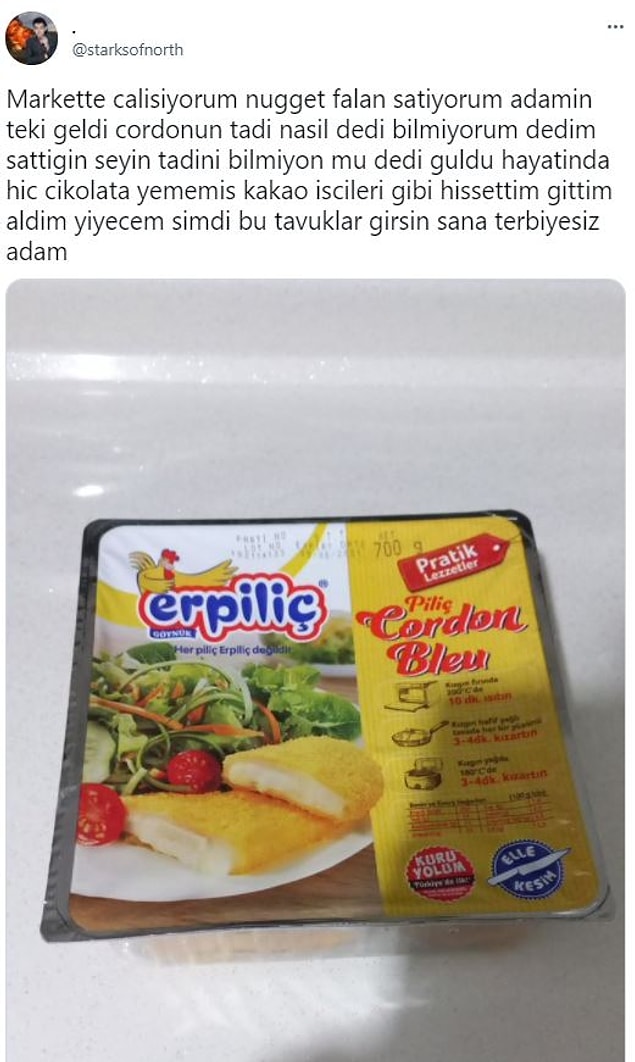9. En az üç paket yenmeli.