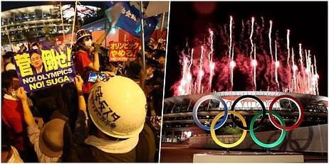 Protestoların Gölgesinde... 2020 Tokyo Olimpiyatları Açılış Töreninden Renkli Kareler