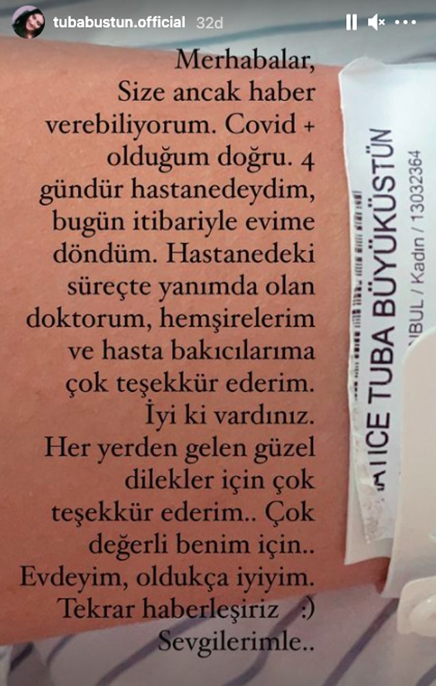 5. Tuba Büyüküstün maalesef koronavirüse yakalandı...