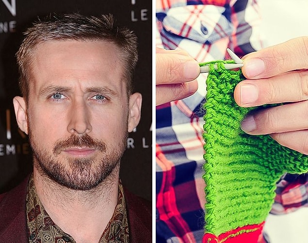 5. Ryan Gosling: Örgü örmek