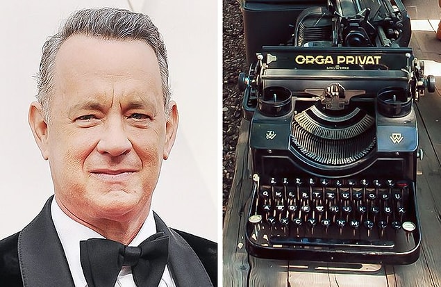 9. Tom Hanks: Daktilo koleksiyonu