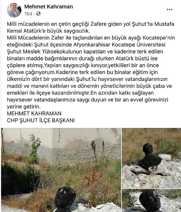 Kahraman'ın yaptığı paylaşım şu şekilde 📌