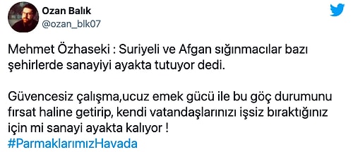 'Göçmenler Sanayiyi Ayakta Tutuyor' Diyen AKP'li Özhaseki Tepkilerin Odağında