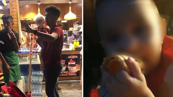 Bebeğini Dondurmacıda Unutan Anne Yarım Saat Sonra Aramaya Geldi