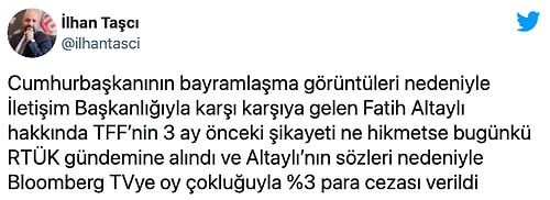 RTÜK'ten İki Kanala Fatih Altaylı ve 'Erdoğan'ın Uyuklaması Görüntüsü' Cezası