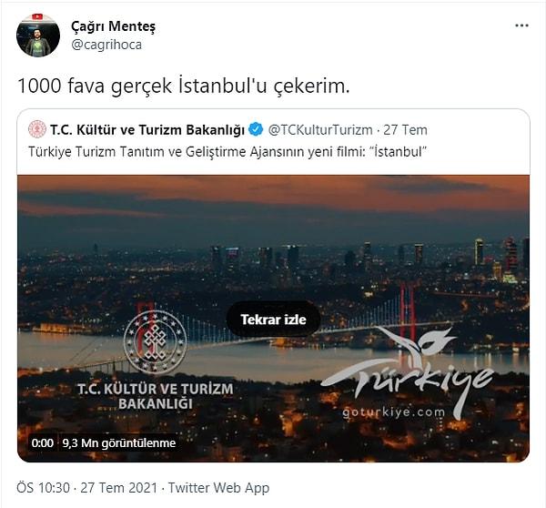 Attığı tweet 1000 favı dakikalar içinde geçerken toplamda da 60 binden fazla fav almıştı Çağrı Menteş'in...
