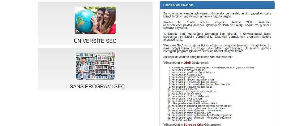 YÖK Atlas Tercih Robotu Nasıl Kullanılır? YKS Tercihleri Öncesinde YÖK Atlas Tercih Sihirbazı Detayı