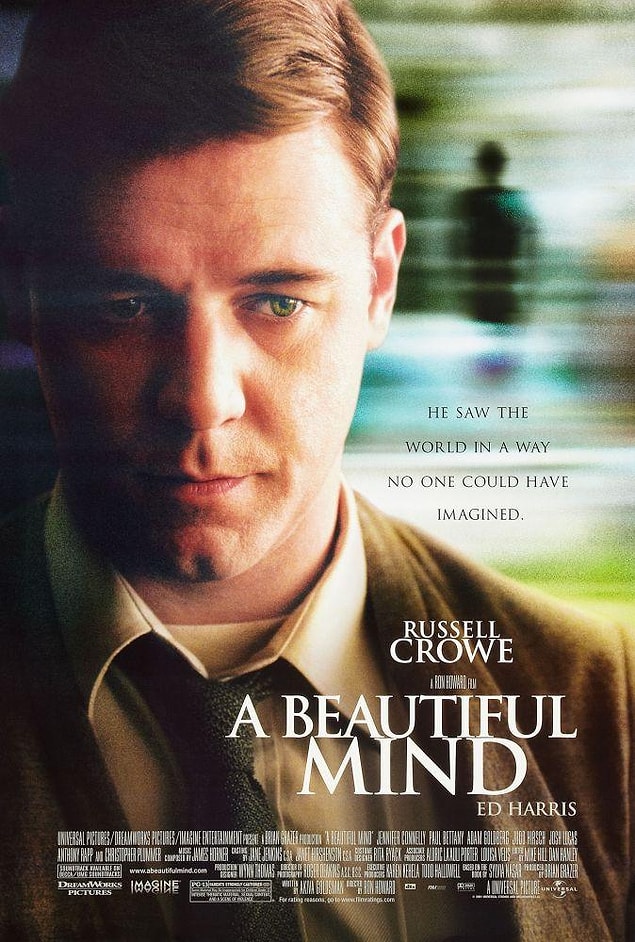 3. Beautiful Mind / Akıl Oyunları (2001) IMDb: 8.2