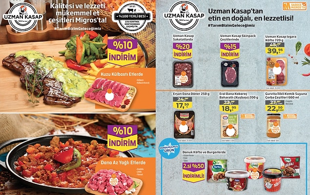 Uzman Kasap sakatatlar %20 indirimli.