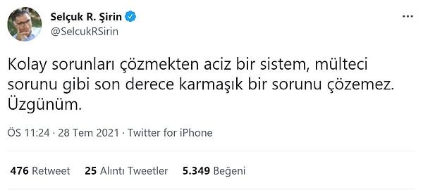 Araştırmacı Selçuk R. Şirin ise bu sorunun çözülemeyeceğini düşündüğünü Twitter hesabından paylaştı.