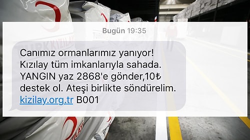 Kızılay, 'Ateşi Birlikte Söndürelim' Bildirisi ile Vatandaşlardan Bağış Talep Etti