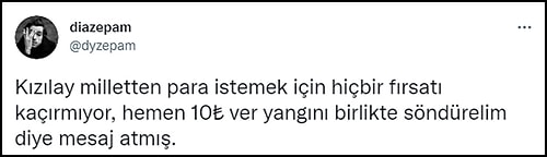 Kızılay, 'Ateşi Birlikte Söndürelim' Bildirisi ile Vatandaşlardan Bağış Talep Etti