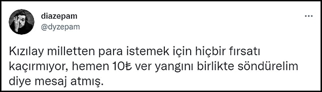 Bir süre önce vergi kaçırma iddialarıyla da gündeme gelen Kızılay'ın SMS'i sosyal medyada tepki gördü. 👇