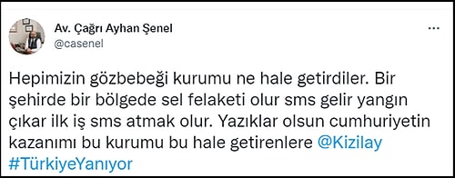 Kızılay, 'Ateşi Birlikte Söndürelim' Bildirisi ile Vatandaşlardan Bağış Talep Etti