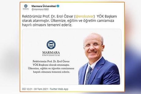 Resmi Gazete'yi Beklemeden Yeni YÖK Başkanını Açıklayan Marmara Üniversitesi, Paylaşımı Sildi