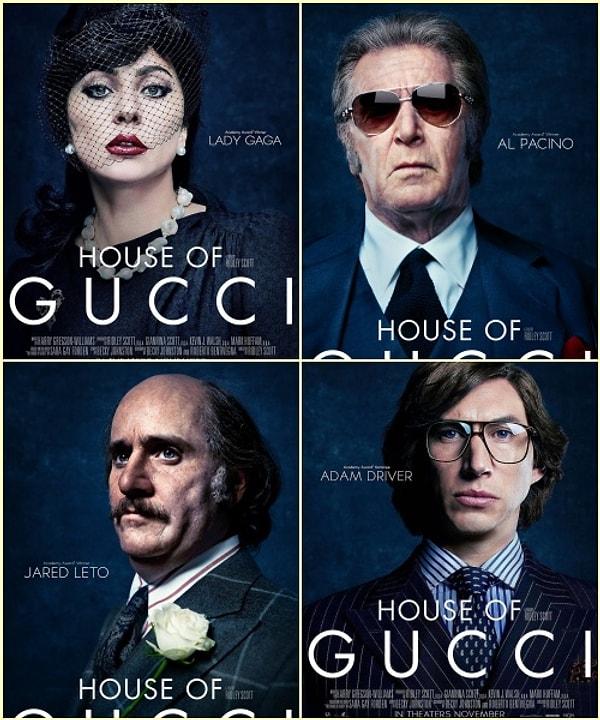 2. House of Gucci filminden karakter posterleri yayınlandı.