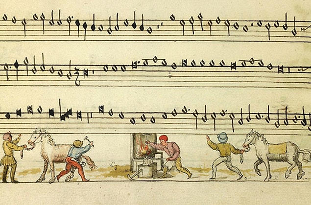 Belçika'nın Brugge kentinde yer alan bir kütüphanede bulunan Cambrai Chansonnier isimli bu müzik kitabı, içeriği ile dikkatleri üzerine çekiyor.