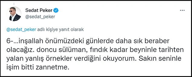 Sedat Peker'den Yangın Paylaşımı: 'HDP’lileri Suçlamak Hangi Akla Hizmet?'