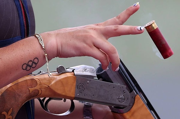 19. Кейл Браунинг из команды США на шестой день Олимпийских игр 2020 года в Токио на стрельбище Асака 29 июля 2021 года.