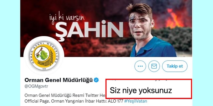 Orman Genel Müdürlüğü'nün "İyi ki Varsın Şahin" Paylaşımı Tepkileri Beraberinde Getirdi