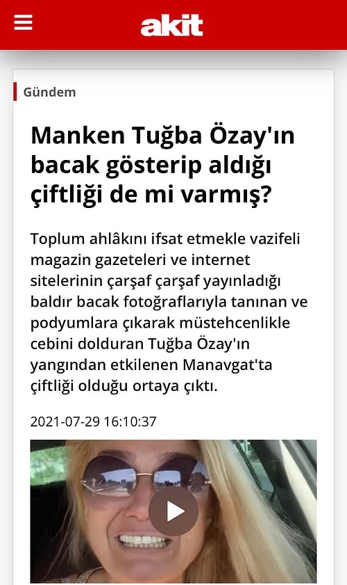 Yeni Akit'in Hüzünden Felç Geçiren Tuğba Özay Hakkındaki Nahoş Manşeti Sizi İnsanlığınızdan Utandıracak