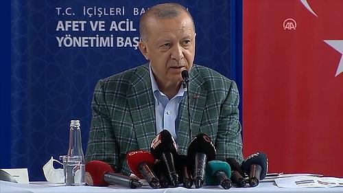 Erdoğan Afet Bölgesinde: 'Acil İhtiyaçlar İçin 50 Milyon TL Ödenek Gönderildi'
