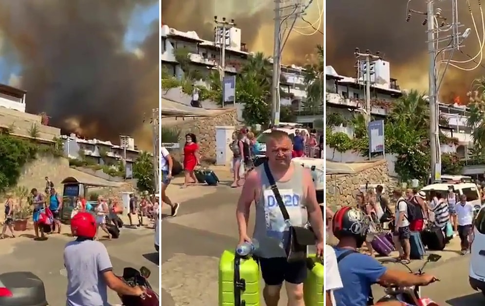 Yangının Büyüdüğü Bodrum’da Otel ve Evler Tahliye Ediliyor!