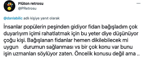 Danla Bilic, Fidan Bağışlayan İnsanları Eleştirince Toplumsal Medyada Yeni Bir Tartışma Başladı