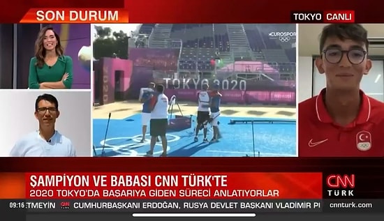 Daha Tatlı Bir Buluşma Yok: CNN Türk Yayınına Bağlanan Mete Gazoz'un Babası ile Selamlaştığı Müthiş Anlar