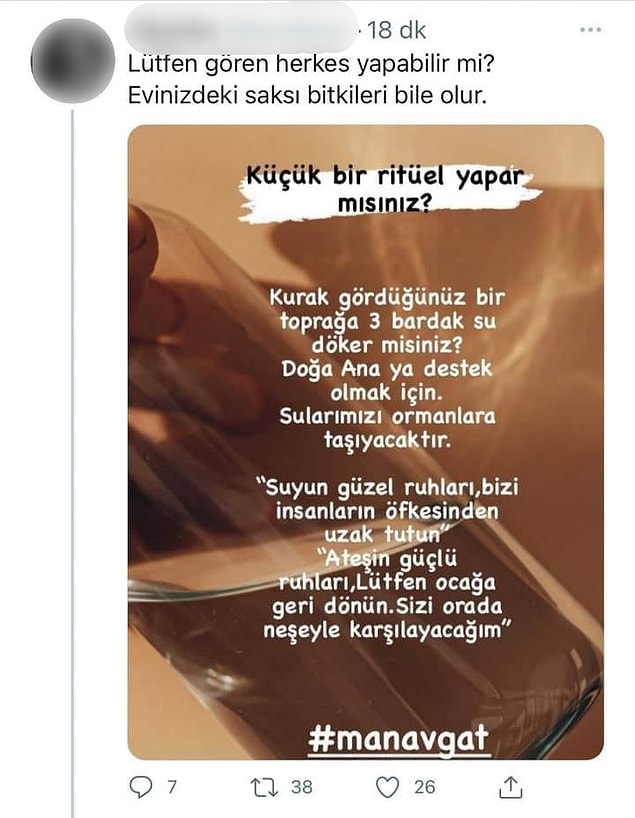 Ritüelle yangın söndüren mi...