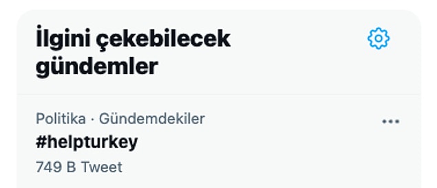 #helpturkey hashtag'i ise kısa bir sürede gündemde 1. sıraya oturdu ve bu hashtag ile 700 binin üzerinde tweet atıldı.