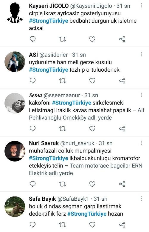 #HelpTurkey'e Karşı Açılan #StrongTürkiye Etiketine Bot Hesaplardan Paylaşım Yapıldığı Ortaya Çıktı!