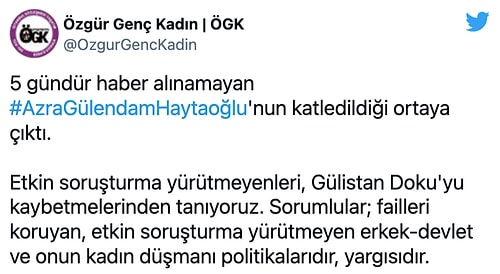 Felaketle Yatıp Vahşetle Kalkıyoruz... Azra Haytaoğlu'nun Katledilmesine 'Yeter' Diye Haykıran Beşerler