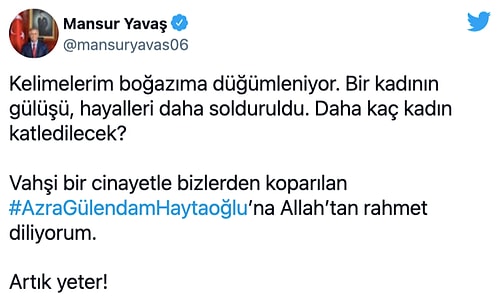 Felaketle Yatıp Vahşetle Kalkıyoruz... Azra Haytaoğlu'nun Katledilmesine 'Yeter' Diye Haykıran Beşerler