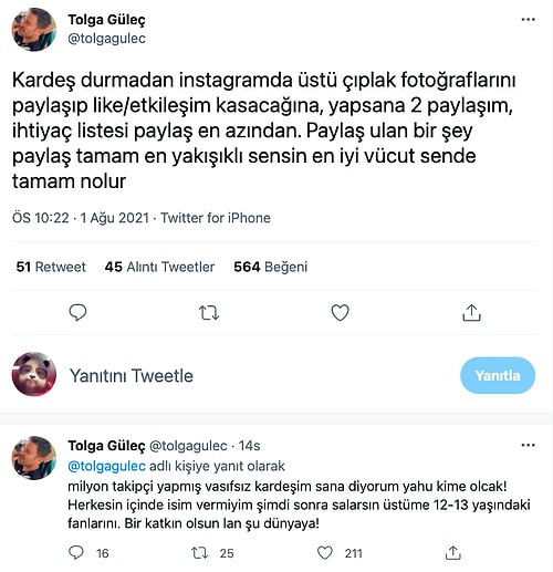 Oyuncu Tolga Güleç, Türkiye'nin Dört Bir Yanı Yanarken Can Yaman'ın Çıplak Fotoğraflar Paylaşmasına İsyan Etti