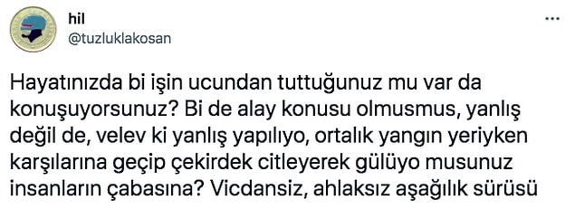 Ortada alay edilecek bir şey göremiyorum ben! Alay eden önce bi kendisini sorgulasın...