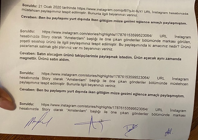 Dava dosyasındaki ifadesinin bir kısmını da yayınladı.